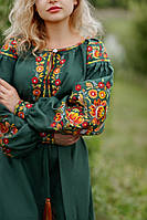 Сукня Українські барви зелена