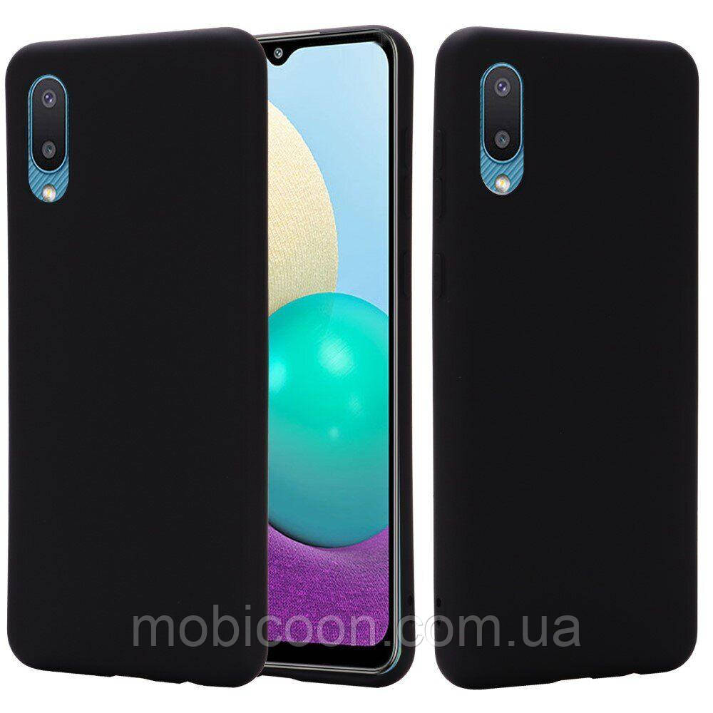 Чехол Silicone Case Full для Samsung A02 (A022) Black