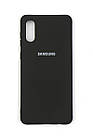 Чехол Silicone Case Full для Samsung A02 (A022) Black, фото 5