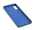 Чехол Silicone Case Full для Samsung A02 (A022) Blue, фото 6