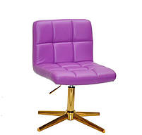 Стілець Arno GD-Modern Base шкірозамінний 1010 на золотій хрестовині зі стопами, фото 7