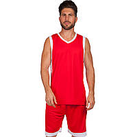 Форма баскетбольна чоловіча Lingo LD-8017 L-5XL Червоний