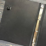 Шкіряна папка А4 з кільцевим механізмом "Книга відгуків", фото 2