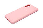 Чехол Silicone Case Full для Samsung A02 (A022) Pink, фото 6