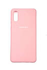 Чехол Silicone Case Full для Samsung A02 (A022) Pink, фото 3