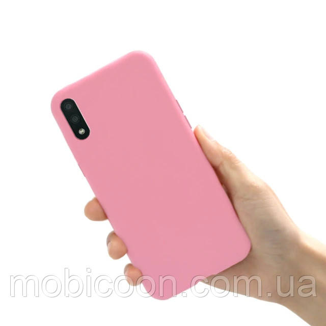 Чехол Silicone Case Full для Samsung A02 (A022) Pink