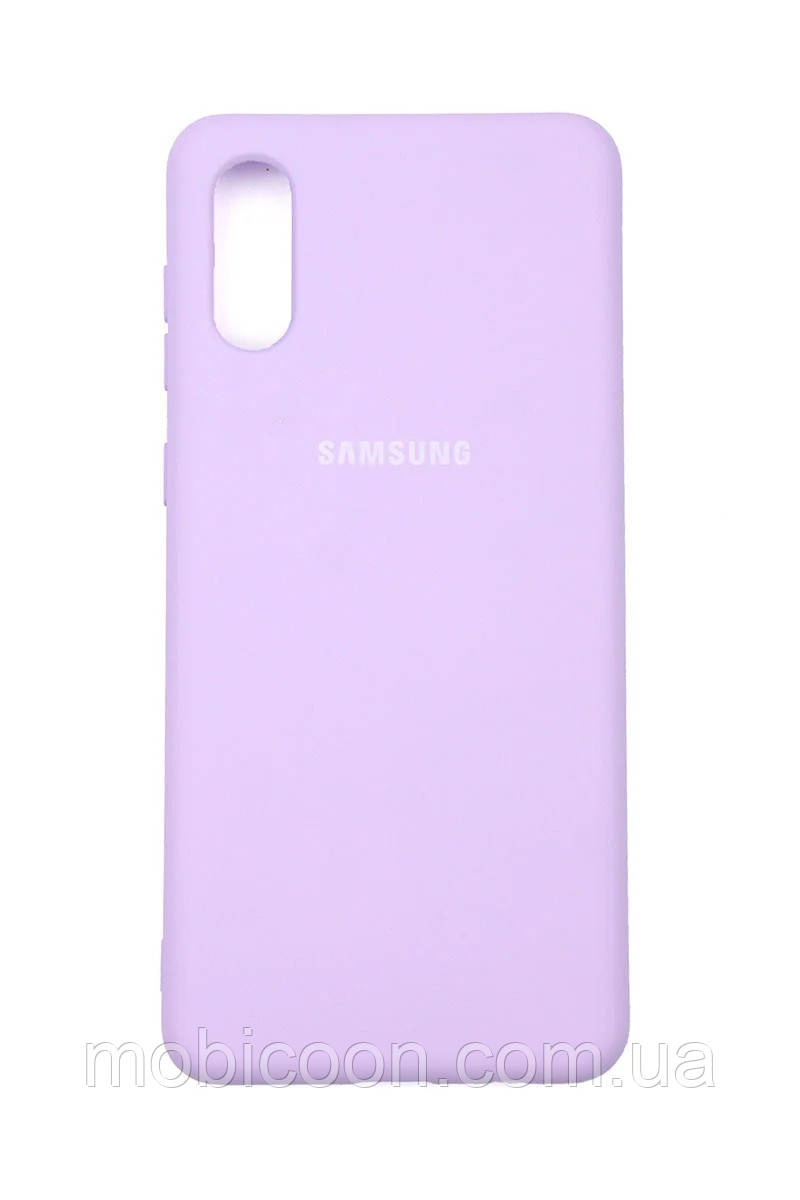 Чехол Silicone Case Full для Samsung A02 (A022) Lilac, фото 1