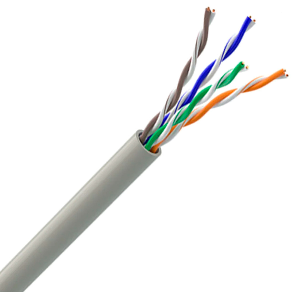 Кабель звита пара КПВ-ВП (100) 4 пари 0.49 (U/UTP 5E) OK-net CU мідь внутрішній 305 м, фото 1