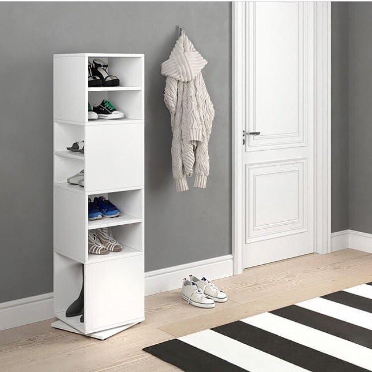 Полиця з крутящим механізмом для взуття. Стелаж для дому, полиця для книг, стелаж для книг із ДСП, фото 1