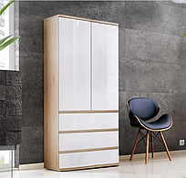 Шафа з полицями без ручок, Шафа для одягу в кімнату, у спальню, передпокій