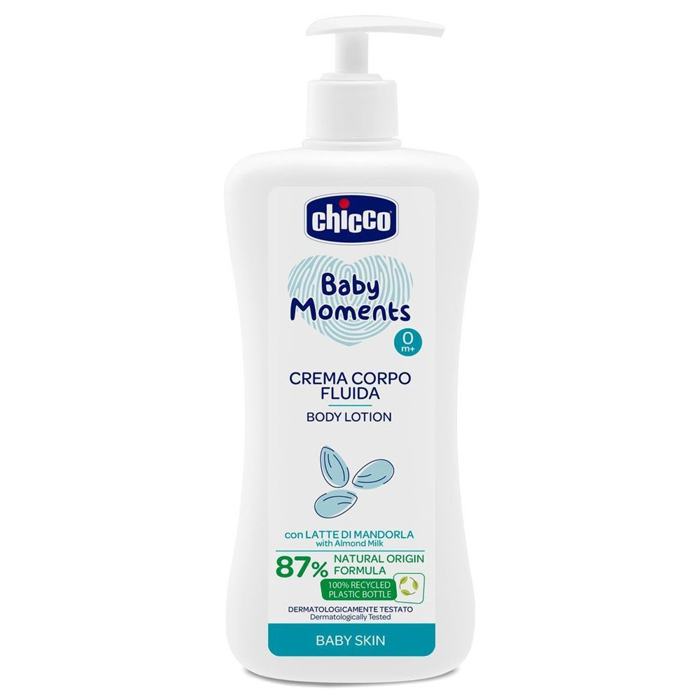 Лосьйон для тіла з мигдальним молочком Chicco Baby Moments 500 мл (8058664138463)