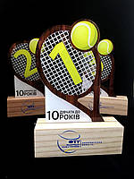 Статуэтка "Большой Теннис", акриловая награда под заказ, Резанок