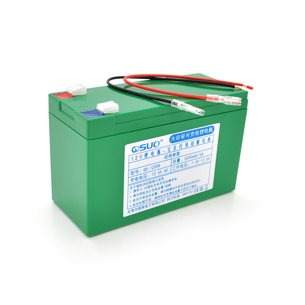 Акумуляторна батарея літієва QSuo 12 V 8 A з елементами Li-ion 18650 (150X64,5X97,7)