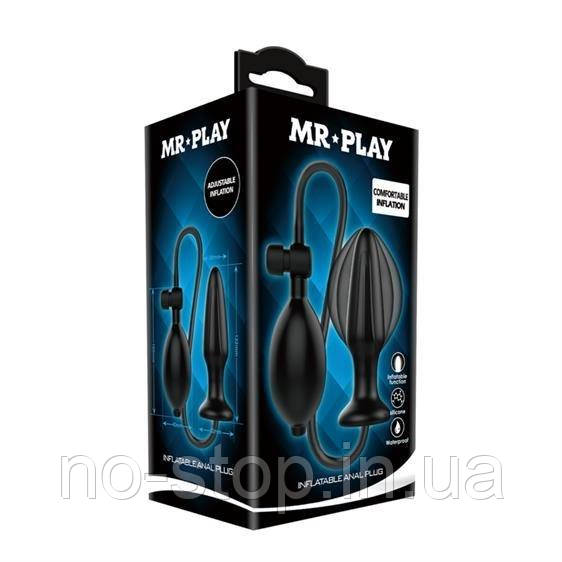 Віброяйце - Mr.Play Inflatable Butt Plug Black