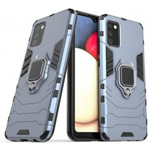 Протиударний чохол із підставкою для Samsung A02S (A025) Black Сірий