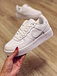 Білі кросівки Nike Air Force 1 жіночі (Найк Аір Форс), фото 7