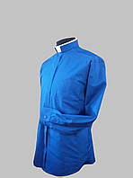 Римо-католицька сорочка синього кольору з довгим рукавом