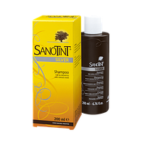 Шампунь с экстрактом черники для удаления желтизны волос Sanotint Silver Швейцария 200 мл
