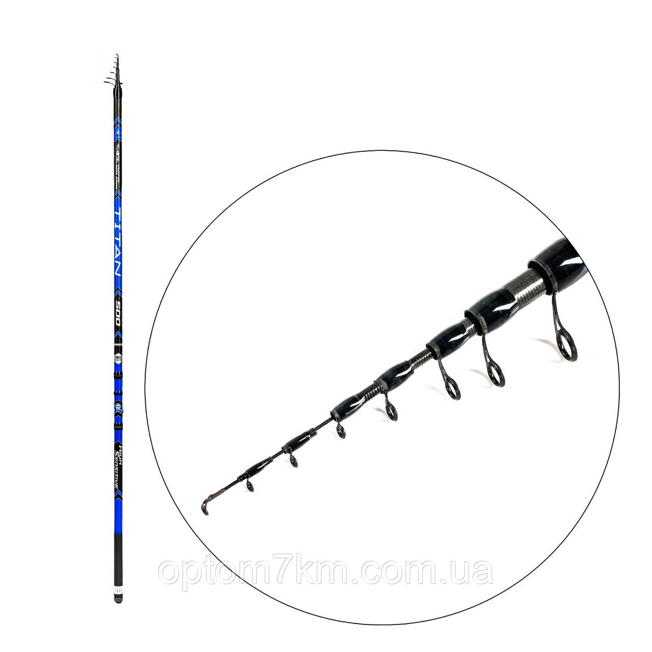 Вудлище з кільцями Weida Titan 45g 7 m