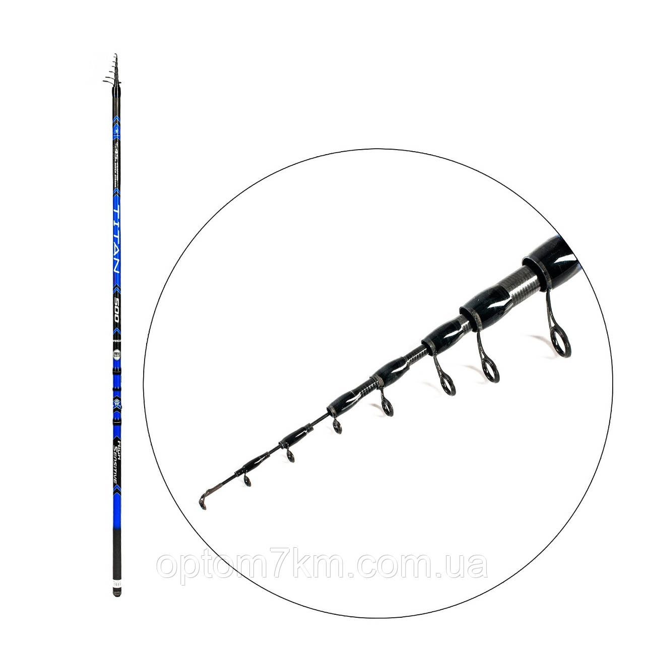 Вудлище з кільцями Weida Titan 45g 5 m