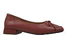 Туфлі на низькому ходу жіночі Berkonty натуральна шкіра, колір корал, 38, фото 2