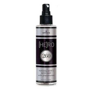 Чоловічий спрей-міст для тіла із феромонами Sensuva HE(RO) 260 Пройняті Body Mist for Him Bomba💣