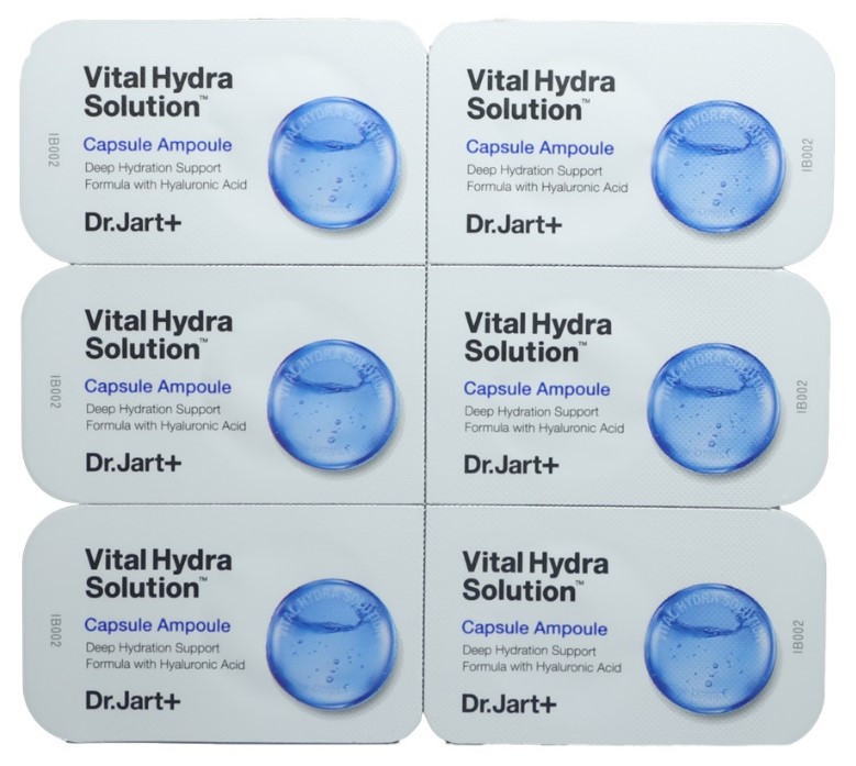 Висококонцентрований засіб в ампулах Dr. Jart+ Hydra Solution Capsule Ampoule Блістери 6х2 мл
