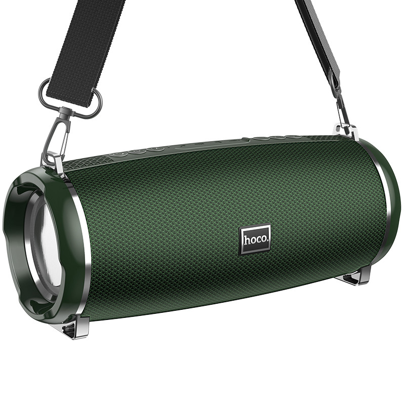 Акустика HOCO Xpress sports BT speaker LED IPX5 HC2 |BT, TWS, AUX, FM, TF, USB| темно-зелена