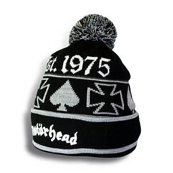 Шапка Motorhead (est.1975) з жакардовим візерунком