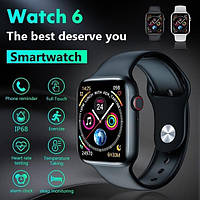 Смарт часы W26+ Черные Watch 6 (IWO Smart Watch) Смарт-часы Фитнес браслет