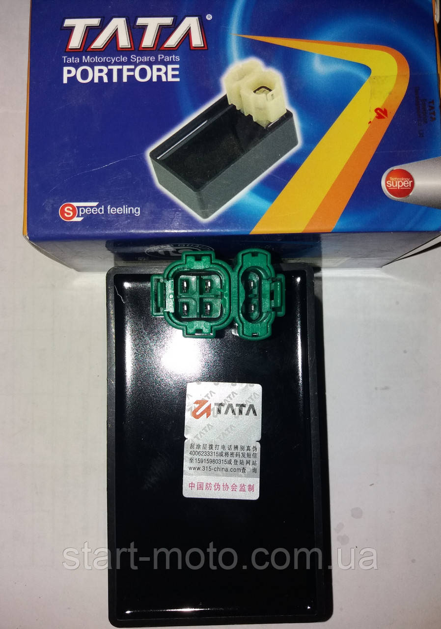Комутатор на скутер Honda DIO ZX 35 зелена фішка фірма TATA Оригінал Тайвань, фото 1