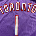 Фіолетова майка Джерсі Трейсі МаГрэди 1 Торонто Репторс Tracy McGrady Toronto Raptors NBA, фото 3