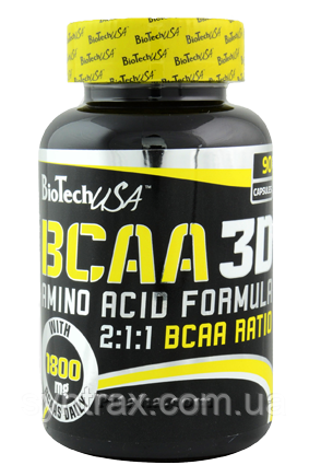 BCAA 3D BioTech USA 90 caps.