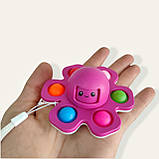 Сенсорна іграшка Simple Dimple спиннер Восьминіг перевертиш Фліп сипле дімпл 3 в 1, фото 2