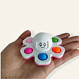 Сенсорна іграшка Simple Dimple спиннер Восьминіг перевертиш Фліп сипле дімпл 3 в 1, фото 4