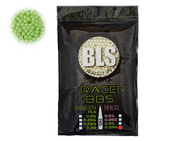 Кулі страйкбольні трассерные BLS PERFECT BB FLUORESCENT TRACER 0.25 g - 1 кг - 4000 шт - Green