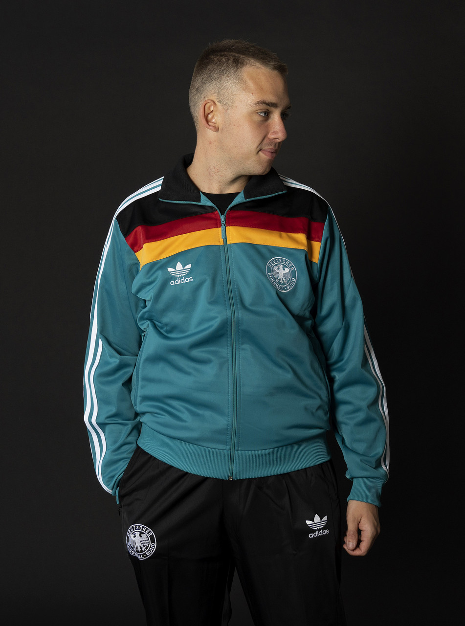Чоловічий спортивний костюм адидас Гамбург Німеччина бірюзовий Adidas Австрія Спортивні костюми великі розміри