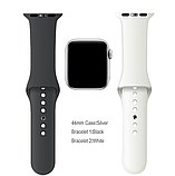 Смартгодинник Q99 2 ремінець чорний, білий) IWO Smart Watch Годинник-смарт Фітнес браслет, фото 3