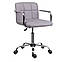 Крісло стілець для персоналу з підлокітниками Artur Артур КО (білий,сірий,чорний) на колесах, фото 2
