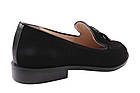 Туфлі жіночі з натуральної замші, на низькому ходу, колір чорний, Farinni, 37, фото 4