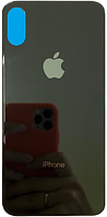 Задняя крышка iPhone X серая Space Gray с большими отверстиями под окна камер оригинал
