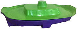 Пісочниця басейн з кришкою зелена Корабель човен 03355/2 басейн пісочниця з кришкою