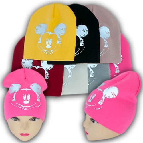 ОПТ Шапка в'язана подвійна зі світловідбивачем, р. 48-52 (5 шт./набір), фото 1