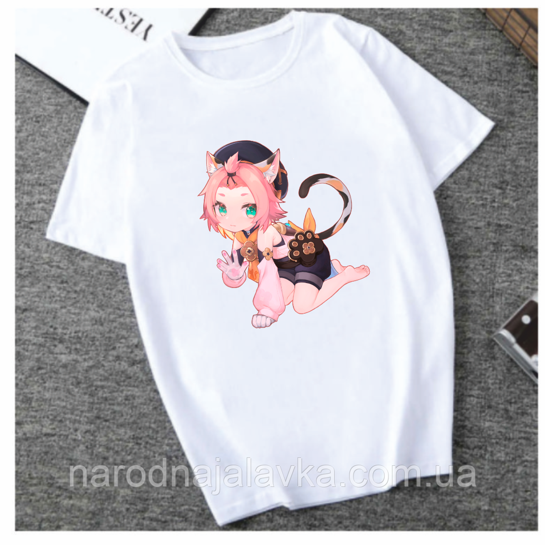 Футболка GENSHIN IMPACT. Товары Геншин Импакт Диона.