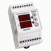 Терморегулятор двоканальний ТК-6 6А (1,3 кВат) цифровий DIN-рейка DigiTOP