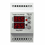 Терморегулятор двоканальний ТК-5 6А (1,3 кВат) цифровий DIN-рейка DigiTOP, фото 2