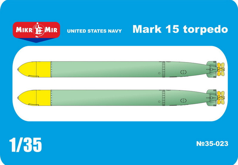 Пластикова модель 1/35 Mikro Mir 35-023 американська торпеда Mark 15 torpedo