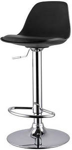 Високий стілець для візажу зі спинкою і м'яким сидушкою ТАУН+підніжка для ніг