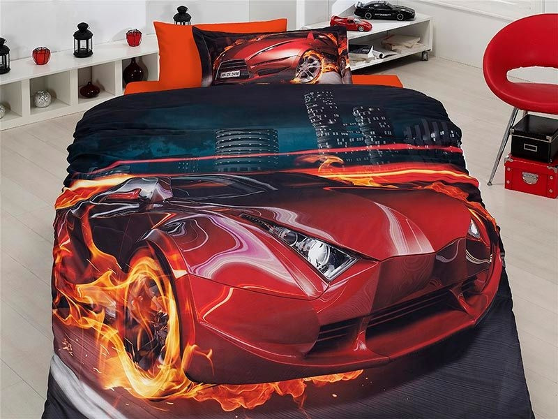 Полуторна Постільна Білизна для Хлопчиків First Choice 3D Сатин Fever, фото 1