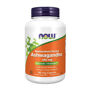 Ашваґанда Now Foods Ashwagandha 450 mg 180 veg caps Нау Фудс